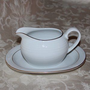 Noritake Arctic Gold Gravy Boat